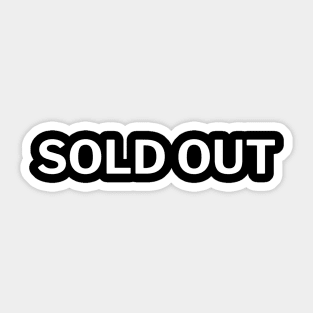 Sold out Sticker